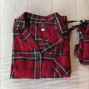 NWOT - Adore Me Plaid Pajama Set